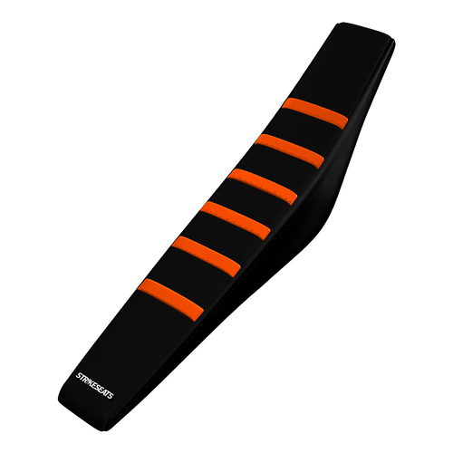 KTM 85SX 2025 ORANGE/BLACK/BLACK Gripper Ribbed Seat Cover